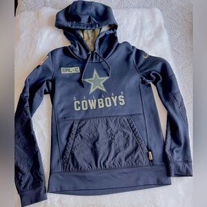 Nike Dallas Cowboys 2020 Salute to Service Hoodie Youth XS Dri-Fit On-Field